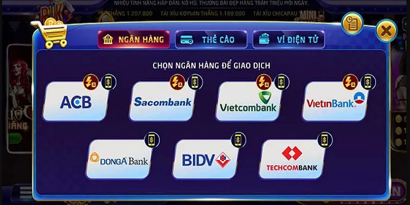 Nạp, rút tiền Rikvip nhanh chóng